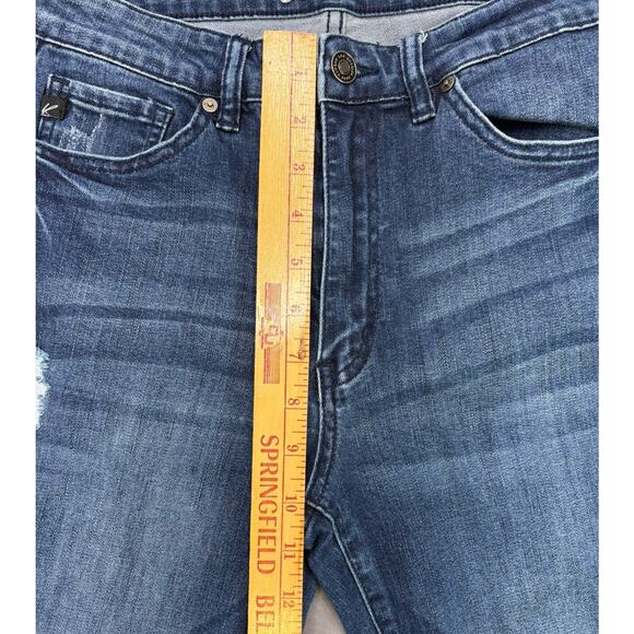 KanCan Dark Blue High Rise Distressed Jeans 11/29 RN 144635 Estilo KC5019D - Picture 3 of 8